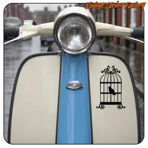 OLD SCHOOL TATTOO CAGED BIRD AUFKLEBER. KAUFEN SIE VINYLAUFKLEBER.