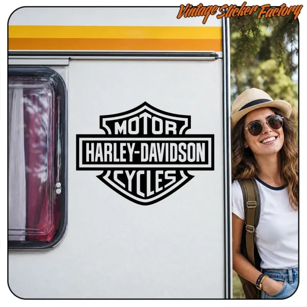 Logo Harley-Davidson vintage 1965 | Autocollant moto