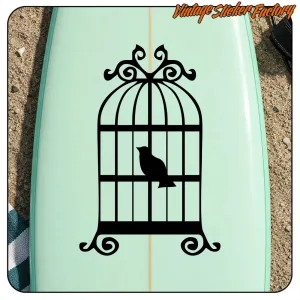 Pegatina JAULA OLD SCHOOL TATTOO. Comprar pegatinas.