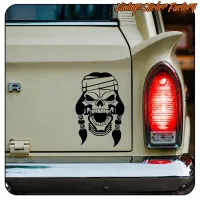 INDIAN SKULL STICKER. BUY VINYL STICKERS.