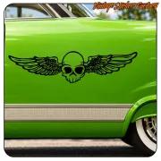 SKULL WINGS STICKER. BUY VINYL STICKERS.