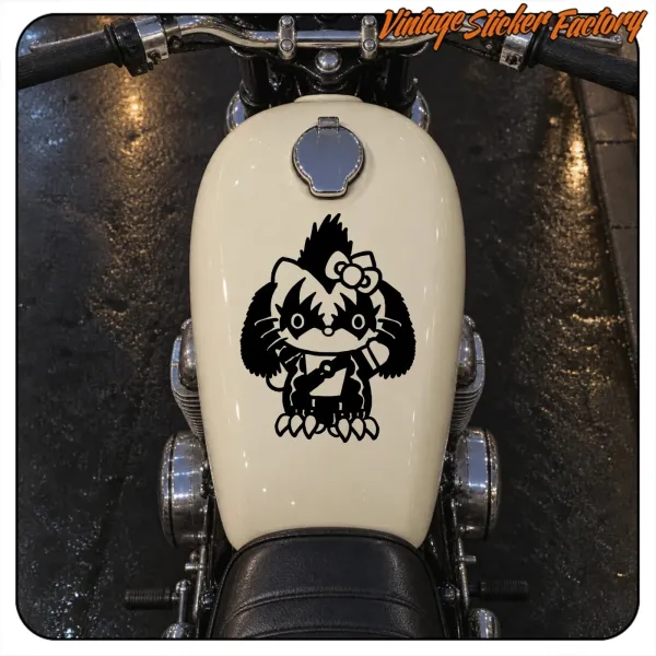 KITTY KISS AUFKLEBER. KAUFEN SIE VINYLAUFKLEBER.