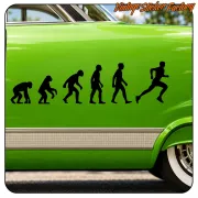 RUNNING EVOLUTION STICKER. BUY VINYL STICKERS.
