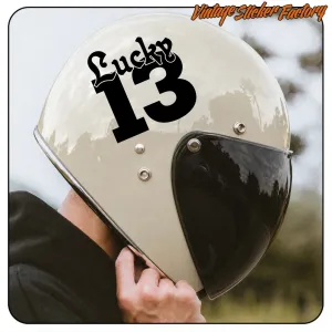 Pegatina LUCKY 13. Comprar pegatinas.