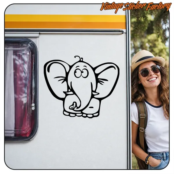 ELEPHANT STICKER. BUY VINYL STICKERS.
