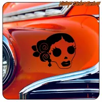 Pegatina CALAVERA DIA DE MUERTOS. Comprar pegatinas.
