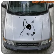 BULL TERRIER 1 AUFKLEBER. KAUFEN SIE VINYLAUFKLEBER.