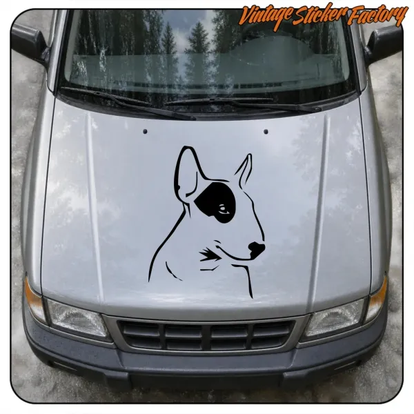 Pegatina BULL TERRIER 1. Comprar pegatinas.