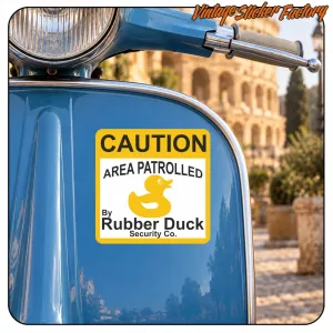 VORSICHT GOMA ENTE AUFKLEBER. KAUFEN SIE VINYLAUFKLEBER.