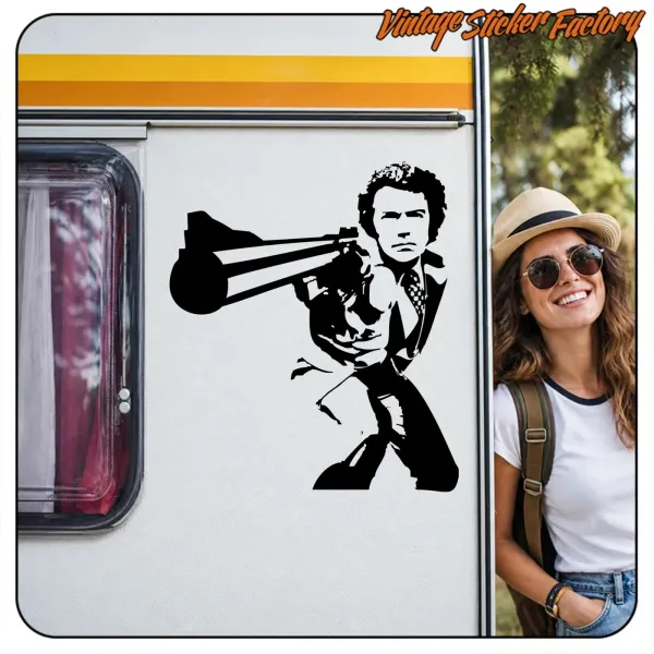 DIRTY HARRY AUFKLEBER. KAUFEN SIE VINYLAUFKLEBER.