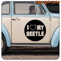 Pegatina I LOVE MY BEETLE. Comprar pegatinas.