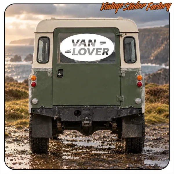 VAN LOVER STICKER. BUY VINYL STICKERS.