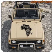 AUTOCOLLANT AFRIQUE TRIBALE. ACHETEZ DES AUTOCOLLANTS EN VINYLE.