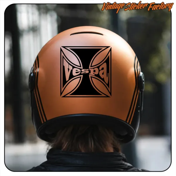 VESPA MALTESE CROSS STICKER. BUY VINYL STICKERS.