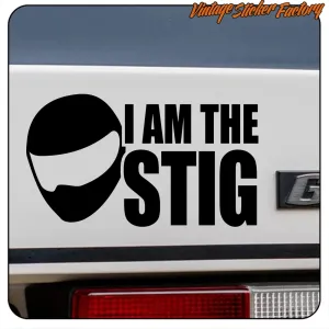 ICH BIN THE STIG AUFKLEBER. KAUFEN SIE VINYLAUFKLEBER.
