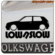 AUTOCOLLANT VW GOLF LOW 1. ACHETEZ DES AUTOCOLLANTS EN VINYLE.
