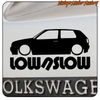 VW GOLF LOW 1 STICKER. BUY VINYL STICKERS.