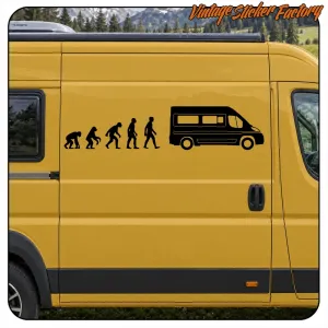 Sticker Évolution Fiat Ducato pour campervan