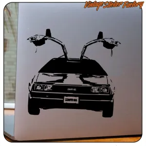 Pegatina DeLorean Regreso al Futuro | Vinilo