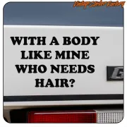 WHO NEEDS HAIR STICKER. BUY VINYL STICKERS.