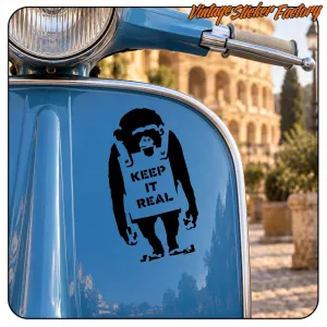Pegatina KEEP IT REAL. Comprar pegatinas.