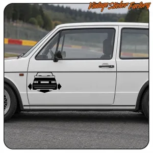 GOLF CABRIO AUFKLEBER. KAUFEN SIE VINYLAUFKLEBER.