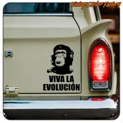 VIVA LA EVOLUCION AUFKLEBER. KAUFEN SIE VINYLAUFKLEBER.