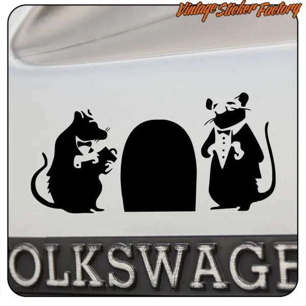 BANKSY RATS STICKER. BUY VINYL STICKERS.
