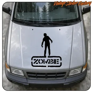 ZOMBIE -4 AUFKLEBER. KAUFEN SIE VINYLAUFKLEBER.