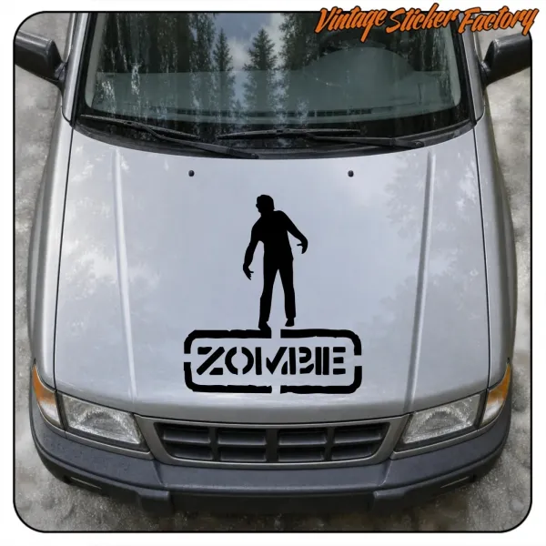 ZOMBIE -4 STICKER. BUY VINYL STICKERS.