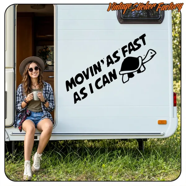 MOVING AS FAST I CAN AUFKLEBER. KAUFEN SIE VINYLAUFKLEBER.