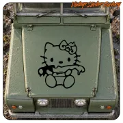 KITTY ZOMBIE -1 STICKER. BUY VINYL STICKERS.