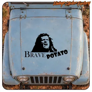 BRAVE POTATO AUFKLEBER. KAUFEN SIE VINYLAUFKLEBER.