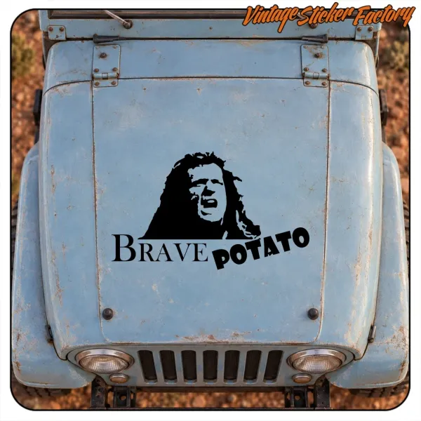 BRAVE POTATO AUFKLEBER. KAUFEN SIE VINYLAUFKLEBER.