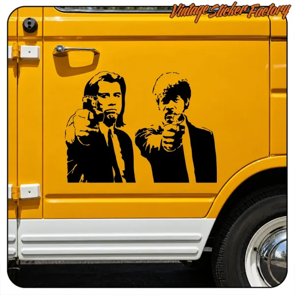PULP FICTION -2 STICKER. BUY VINYL STICKERS.