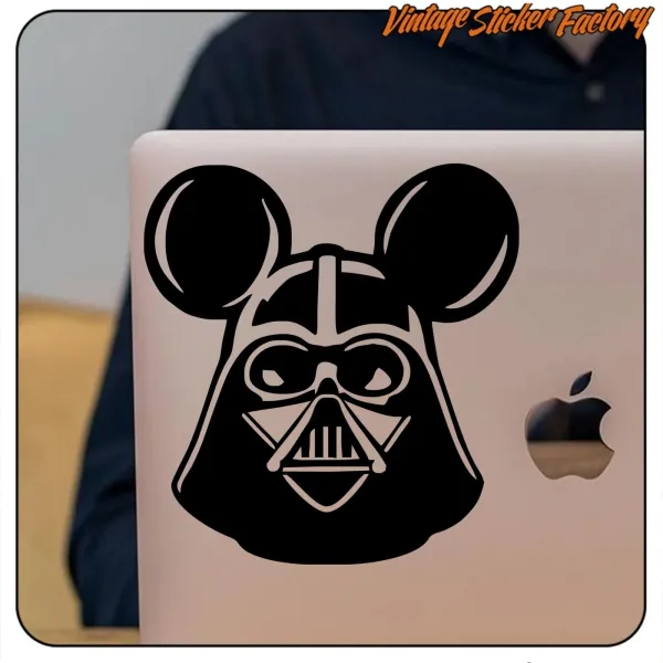 AUTOCOLLANT DARTH VADER MICKEY MOUSE. ACHETEZ DES AUTOCOLLANTS EN VINYLE.