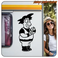 Pegatina GOKU HOMER. Comprar pegatinas.