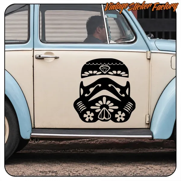 STORM TROPPER SUGAR SKULL STICKER. BUY VINYL STICKERS.