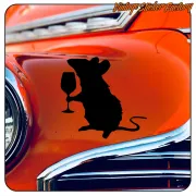 AUTOCOLLANT RATA BANKSY -1. ACHETEZ DES AUTOCOLLANTS EN VINYLE.
