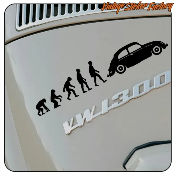 Pegatina EVOLUCION BEETLE. Comprar pegatinas.