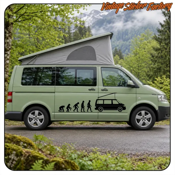 VOLKSWAGEN EVOLUTION T4 -2 AUFKLEBER. KAUFEN SIE VINYLAUFKLEBER.