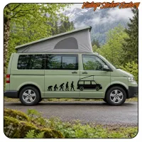 VOLKSWAGEN EVOLUTION T4 -2 STICKER. BUY VINYL STICKERS.