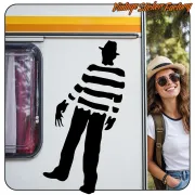 FREDDY KRUEGER AUFKLEBER. KAUFEN SIE VINYLAUFKLEBER.