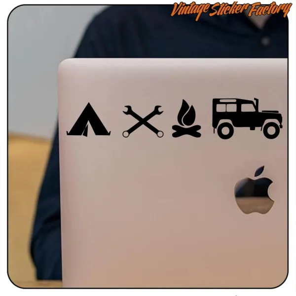 AUTOCOLLANT Land Rover - Camper Life. ACHETEZ DES AUTOCOLLANTS EN VINYLE.