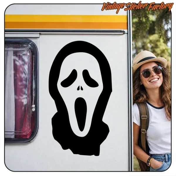 Pegatina Mascara Scream. Comprar pegatinas.