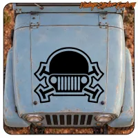 JEEP -SCHÄDEL AUFKLEBER. KAUFEN SIE VINYLAUFKLEBER.