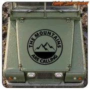 AUTOCOLLANT THE MOUNTAINS ARE CALLING. ACHETEZ DES AUTOCOLLANTS EN VINYLE.