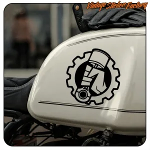 AUTOCOLLANT PISTON -1. ACHETEZ DES AUTOCOLLANTS EN VINYLE.