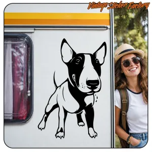 Sticker Bull Terrier en vinyle | Vintage Sticker Factory