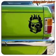 FRANKENSTEIN SKULL STICKER. BUY VINYL STICKERS.